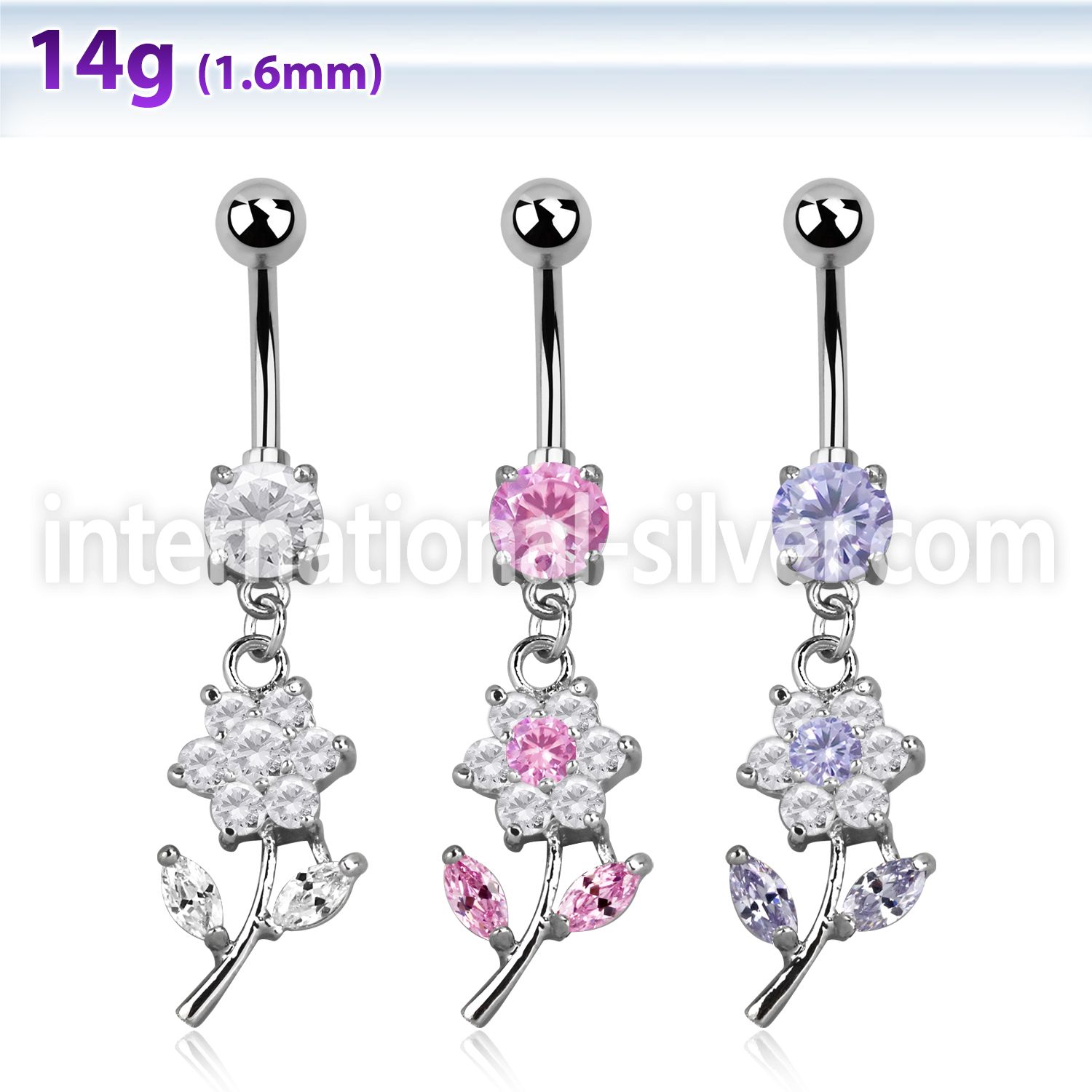 mcdz178 belly rings surgical steel 316l belly button