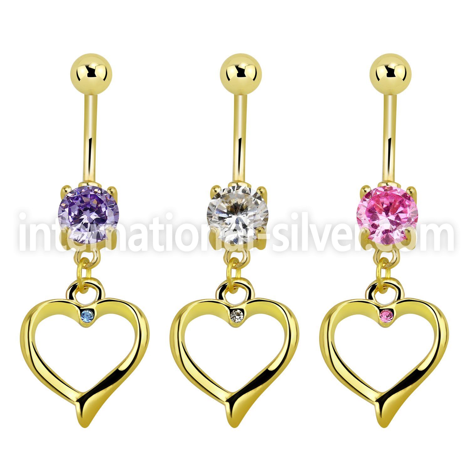 mcdz333 belly rings anodized surgical steel 316l belly button