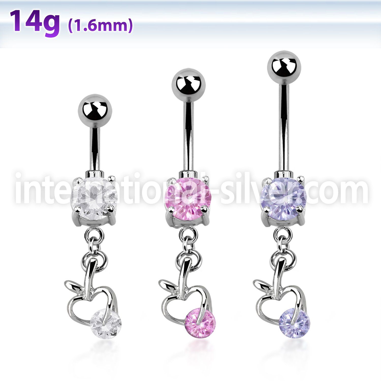 mcdz374 belly rings surgical steel 316l belly button