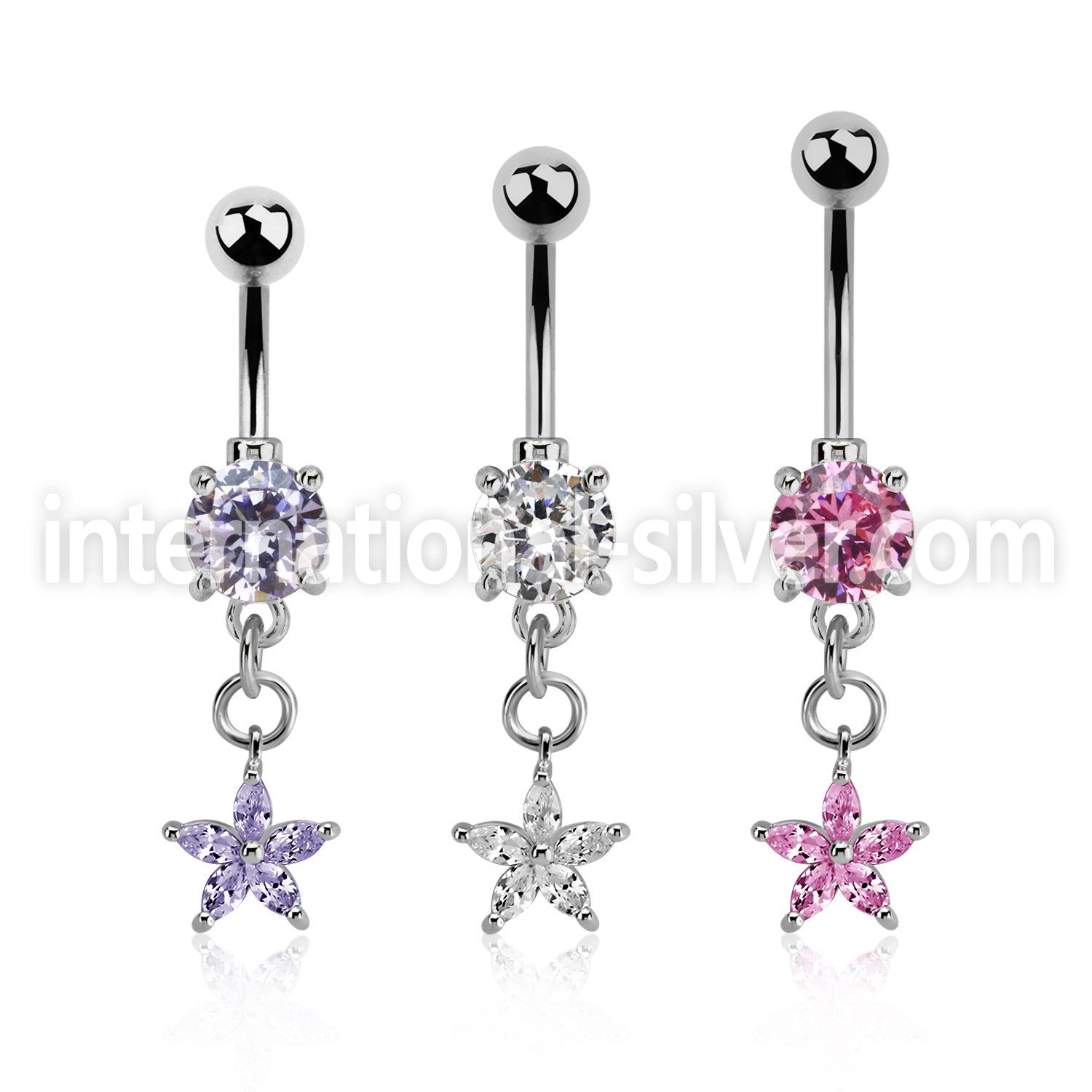 mcdz413 belly rings surgical steel 316l belly button