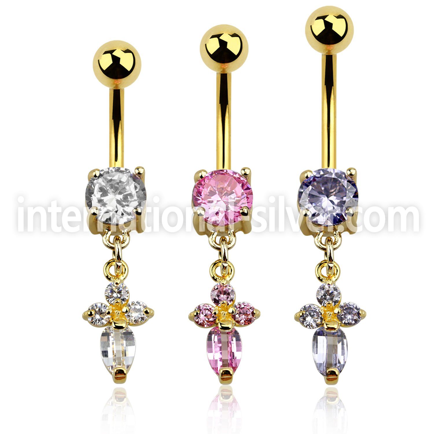 mdgz518 belly rings anodized surgical steel 316l belly button