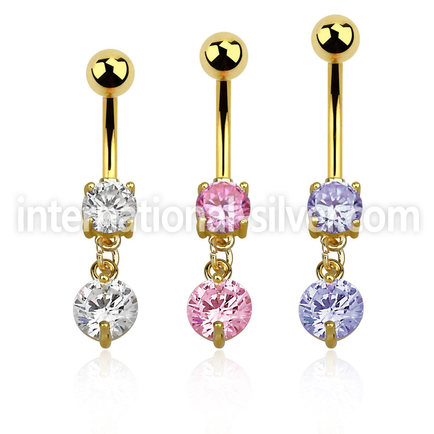 mdgz519 belly rings anodized surgical steel 316l belly button