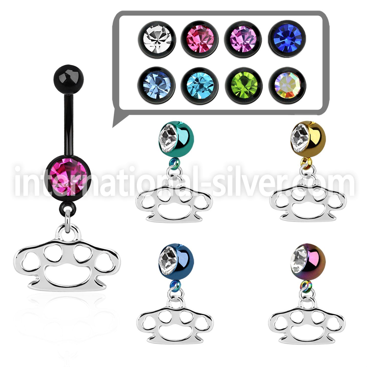mdk376 belly rings anodized surgical steel 316l belly button