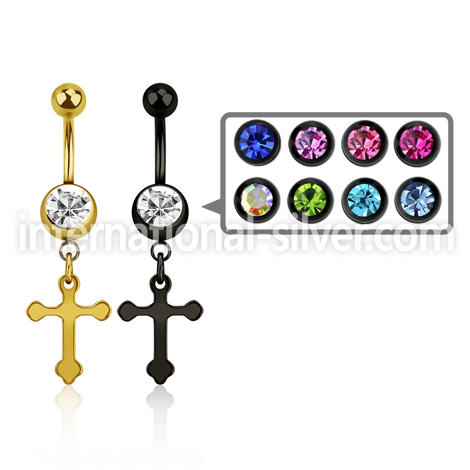 mdk756 belly rings anodized surgical steel 316l belly button