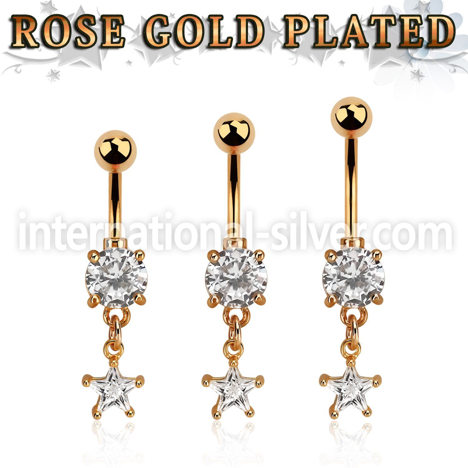 mdrzs6 belly rings anodized surgical steel 316l belly button