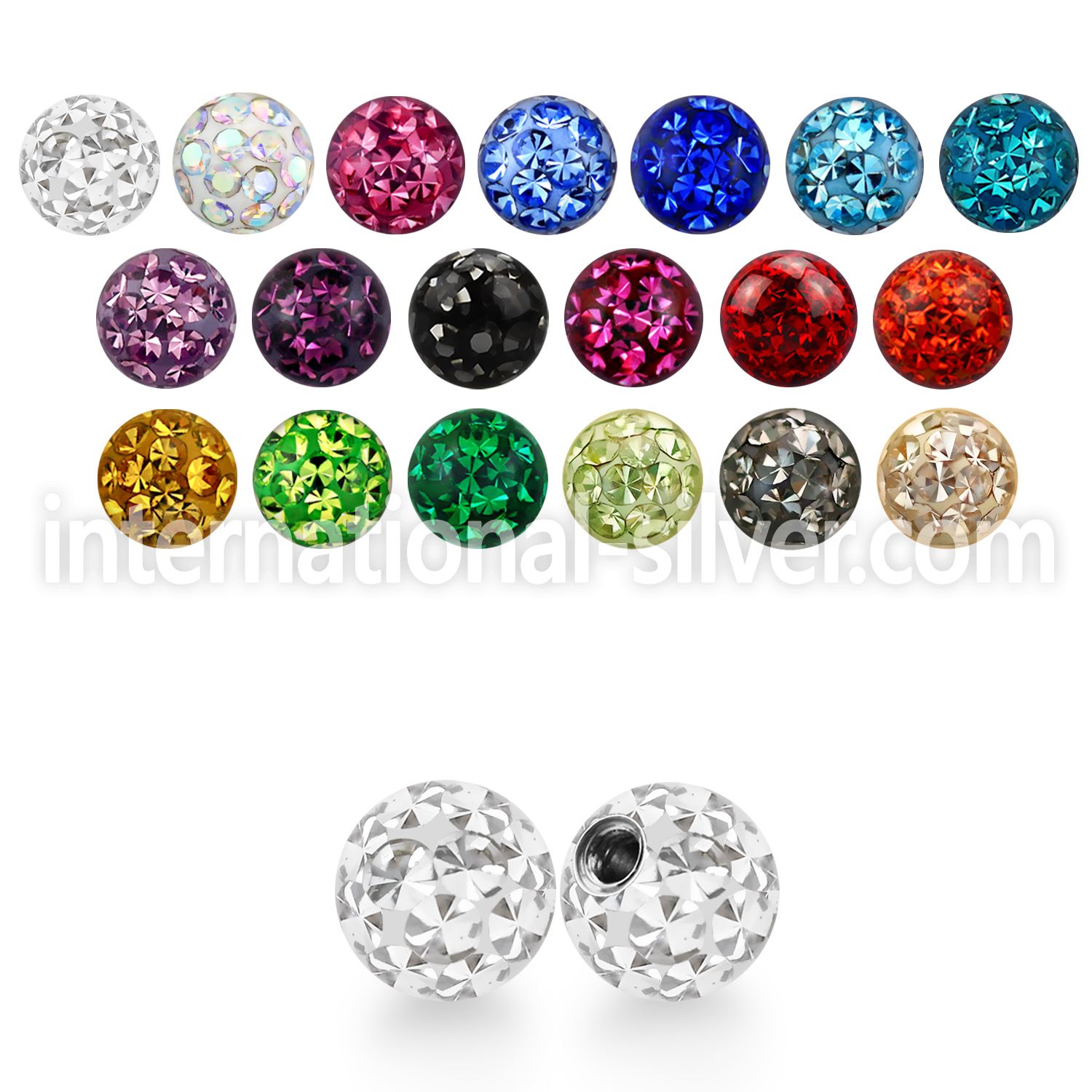 mfr4 loose body jewelry parts surgical steel 316l belly button