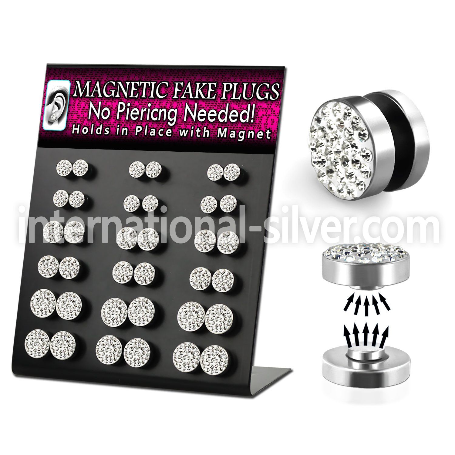 mgmpr17 cheaters  illusion plugs and tapers surgical steel 316l ear lobe