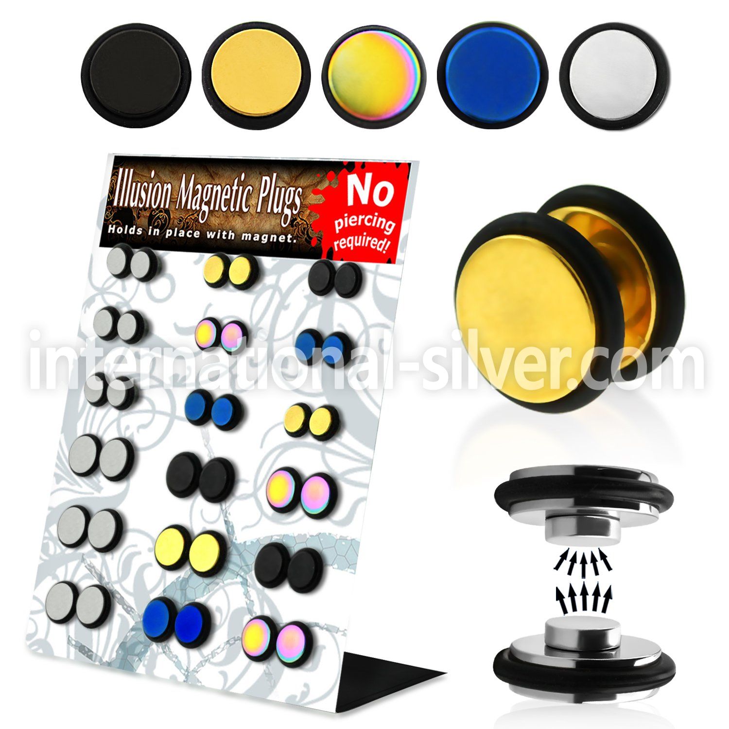 mgmpr3b cheaters  illusion plugs and tapers surgical steel 316l belly button