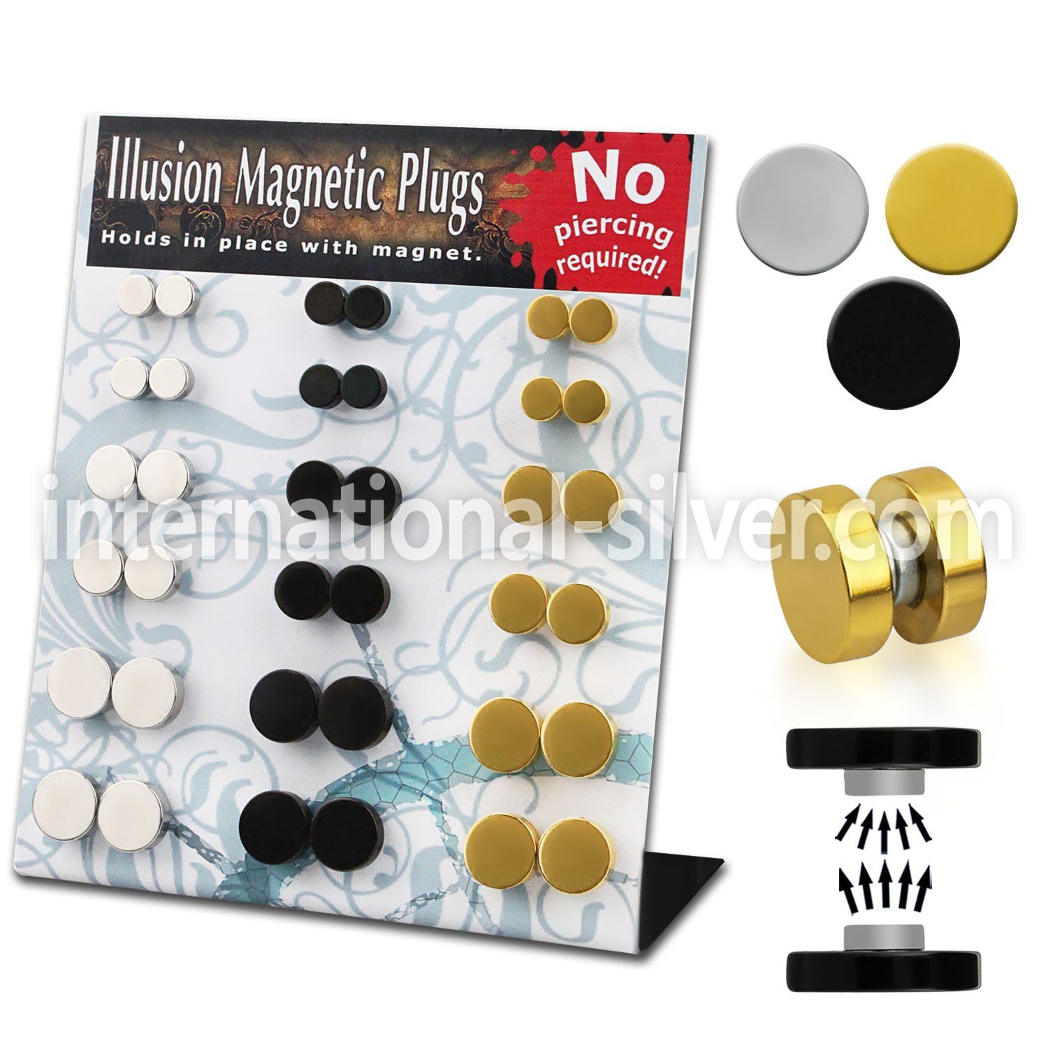 mgmpr8 cheaters  illusion plugs and tapers anodized surgical steel 316l belly button