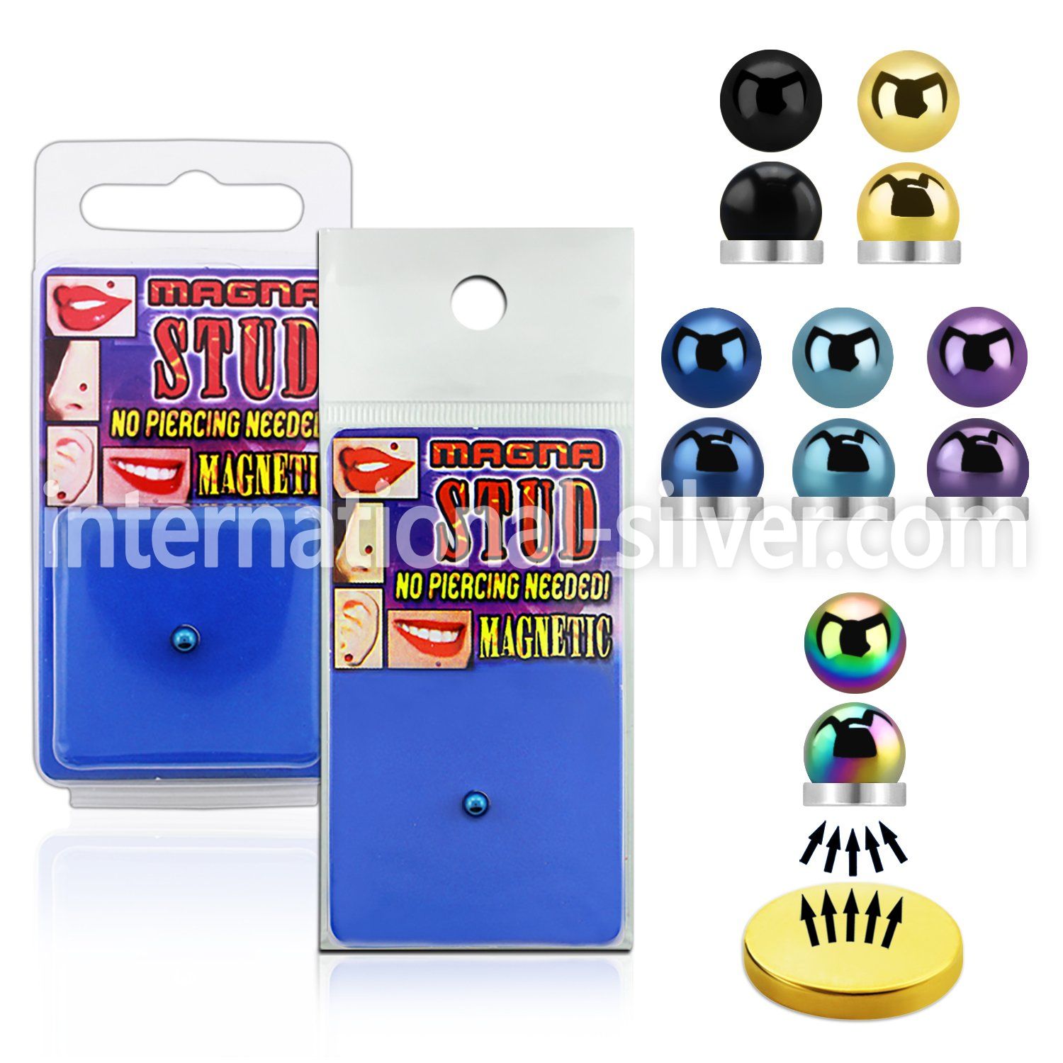 mgtb4 fake illusion body jewelry anodized surgical steel 316l nose