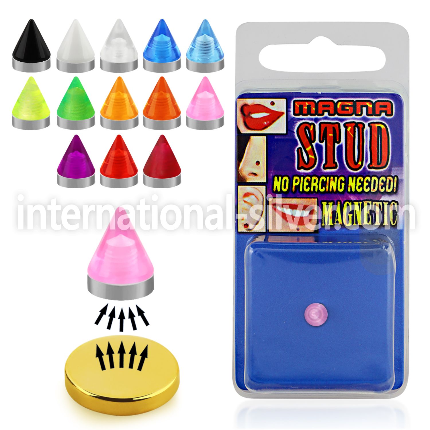mgvcn5 fake illusion body jewelry acrylic body jewelry belly button