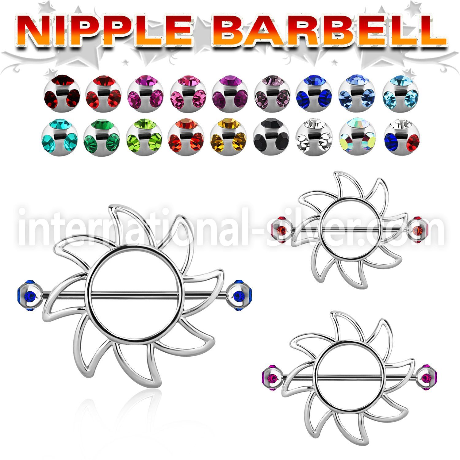 mjnp103 straight barbells surgical steel 316l nipple