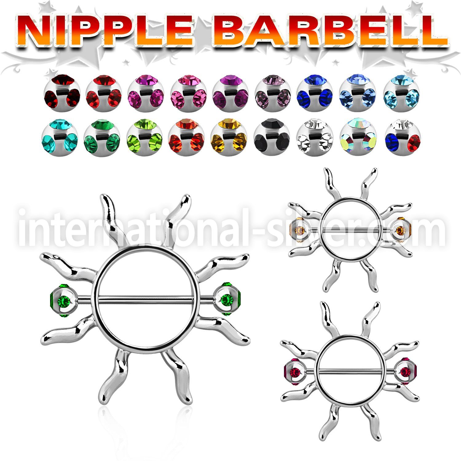 mjnp104 straight barbells surgical steel 316l nipple