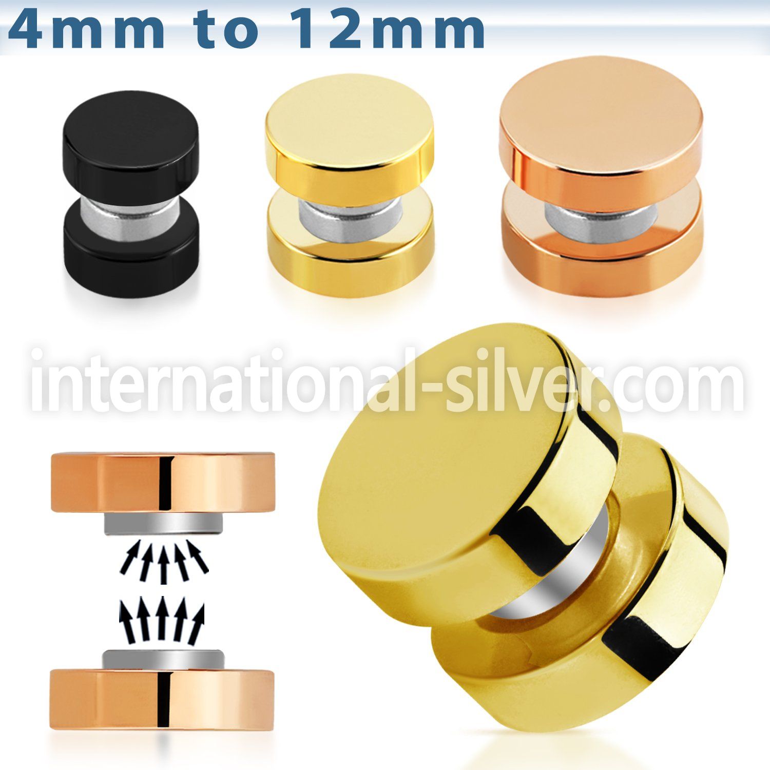 mptrd cheaters  illusion plugs and tapers anodized surgical steel 316l belly button