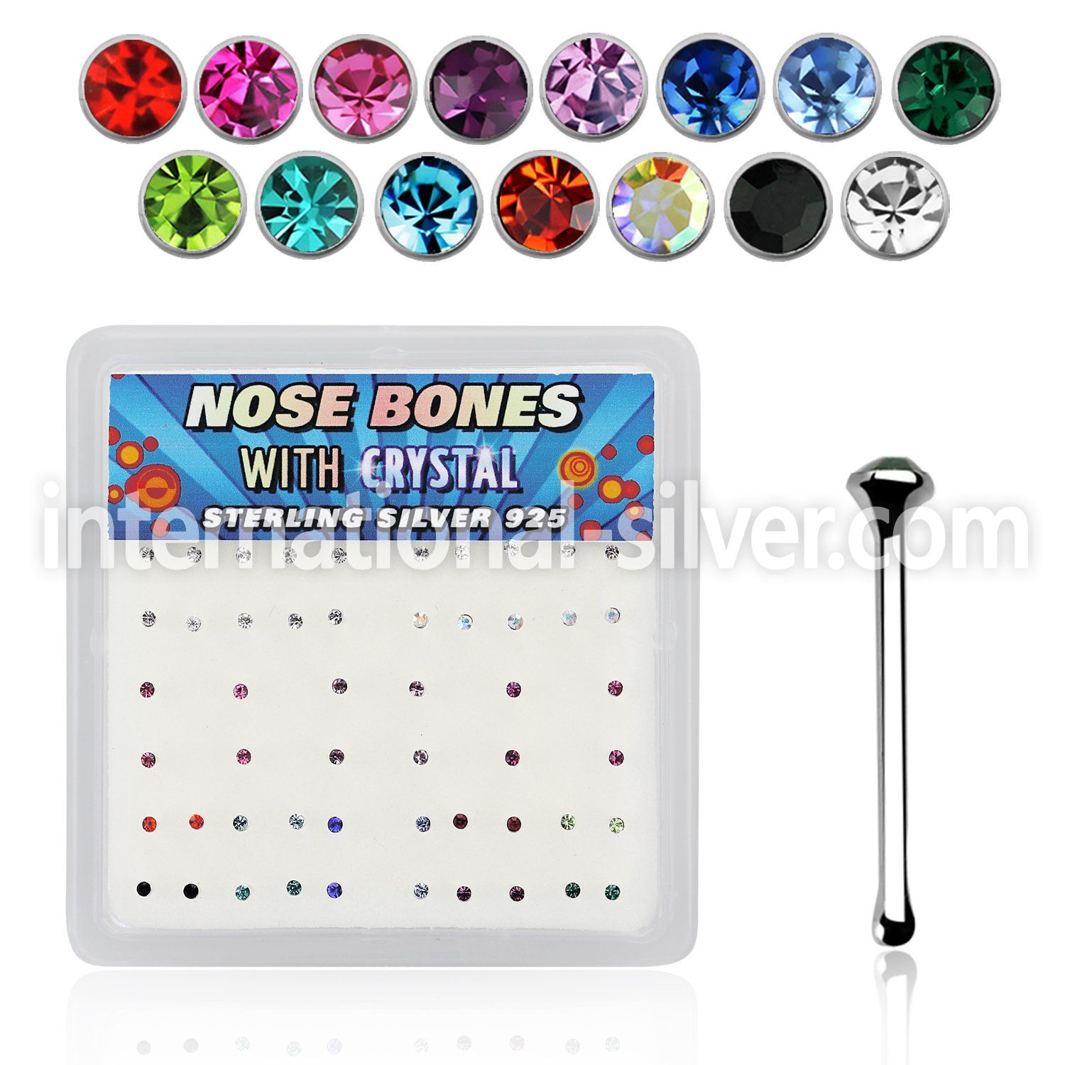 nb6mx nose bone silver 925 