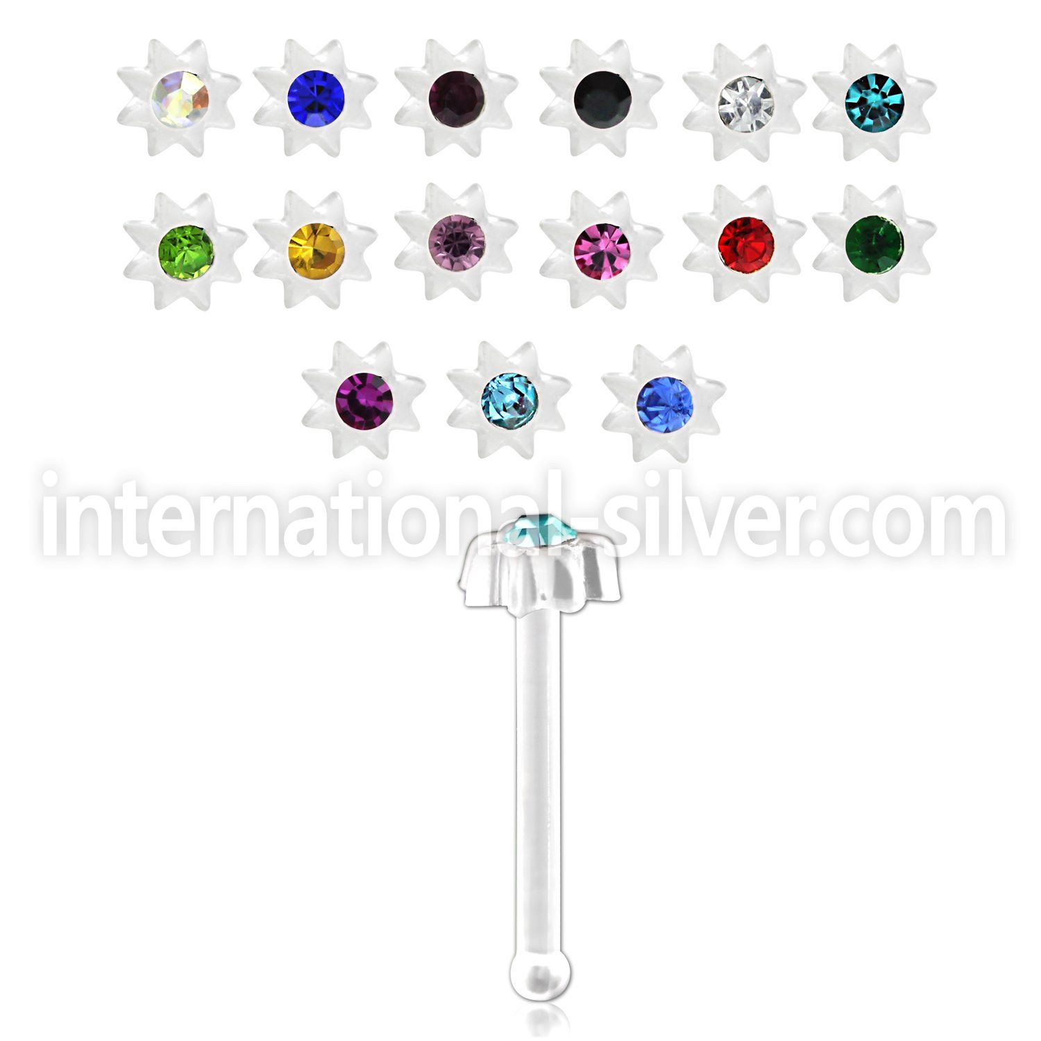 nbac3 nose bone acrylic body jewelry nose