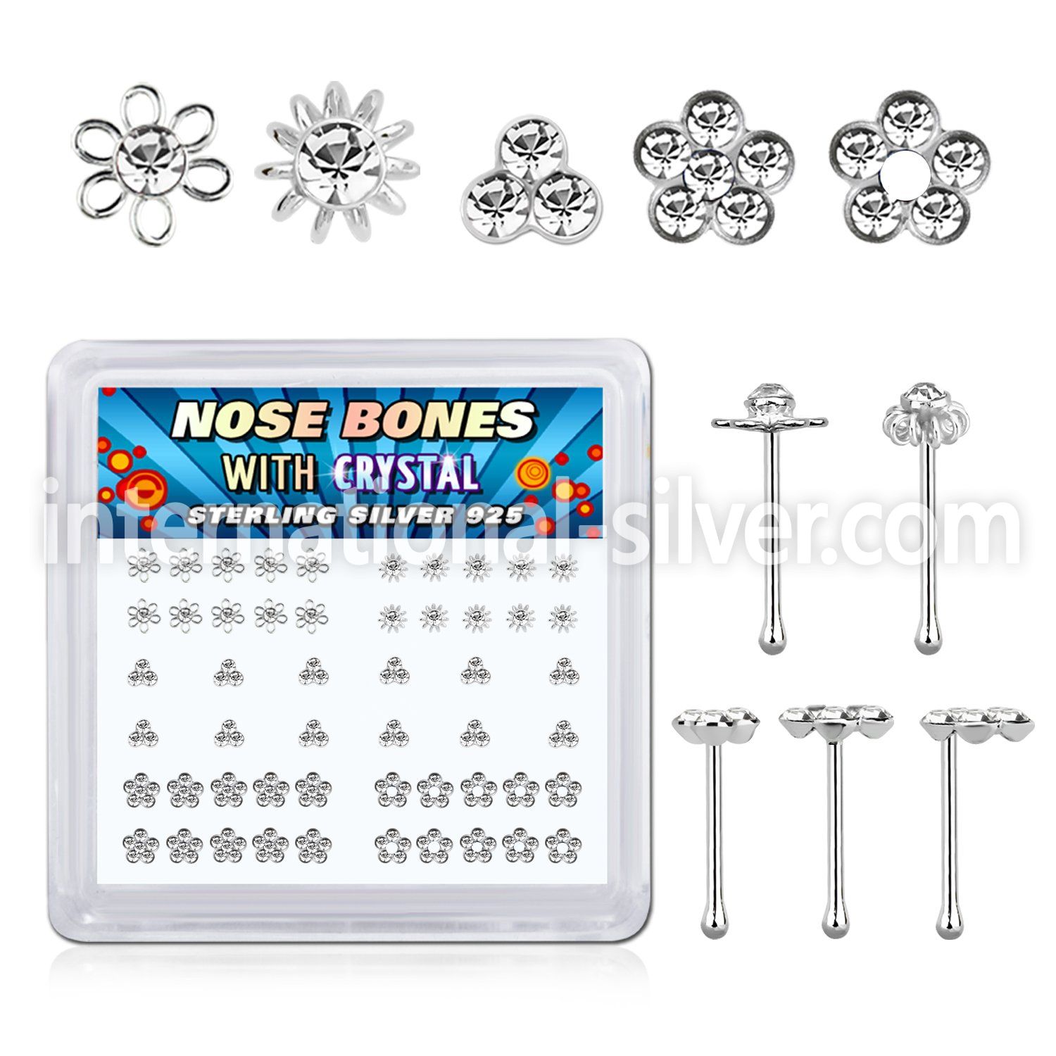 nbbxm7c 925 silver nose bones nose piercing