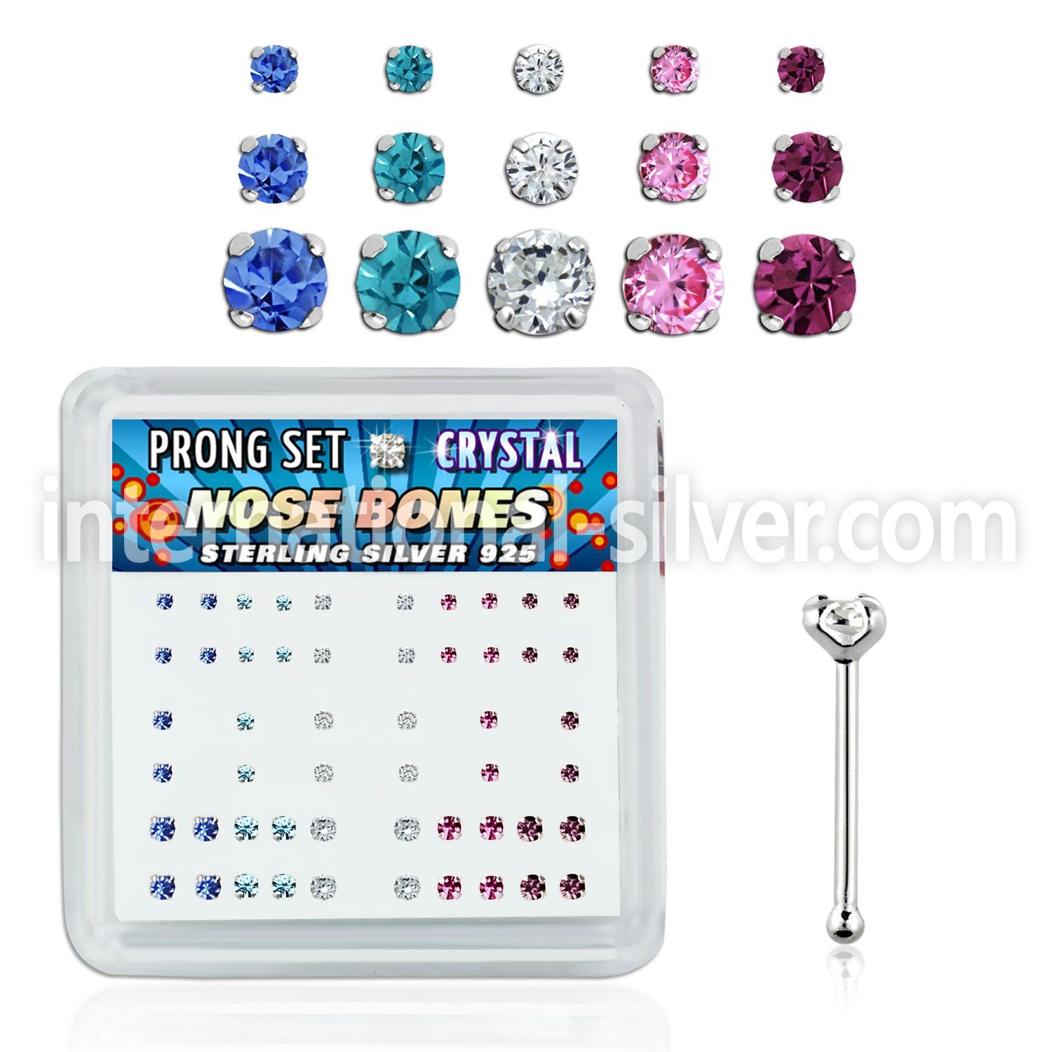 nbbxpbm nose bone silver 925 nose