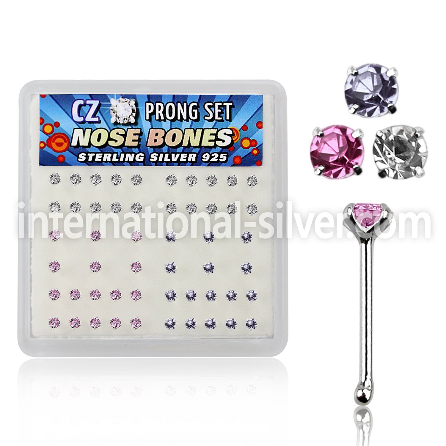 nbczbxm nose bone silver 925 nose