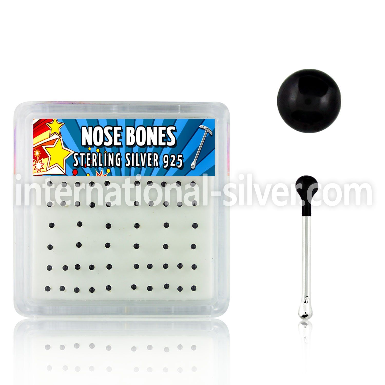 nbkbbx nose bone silver 925 nose