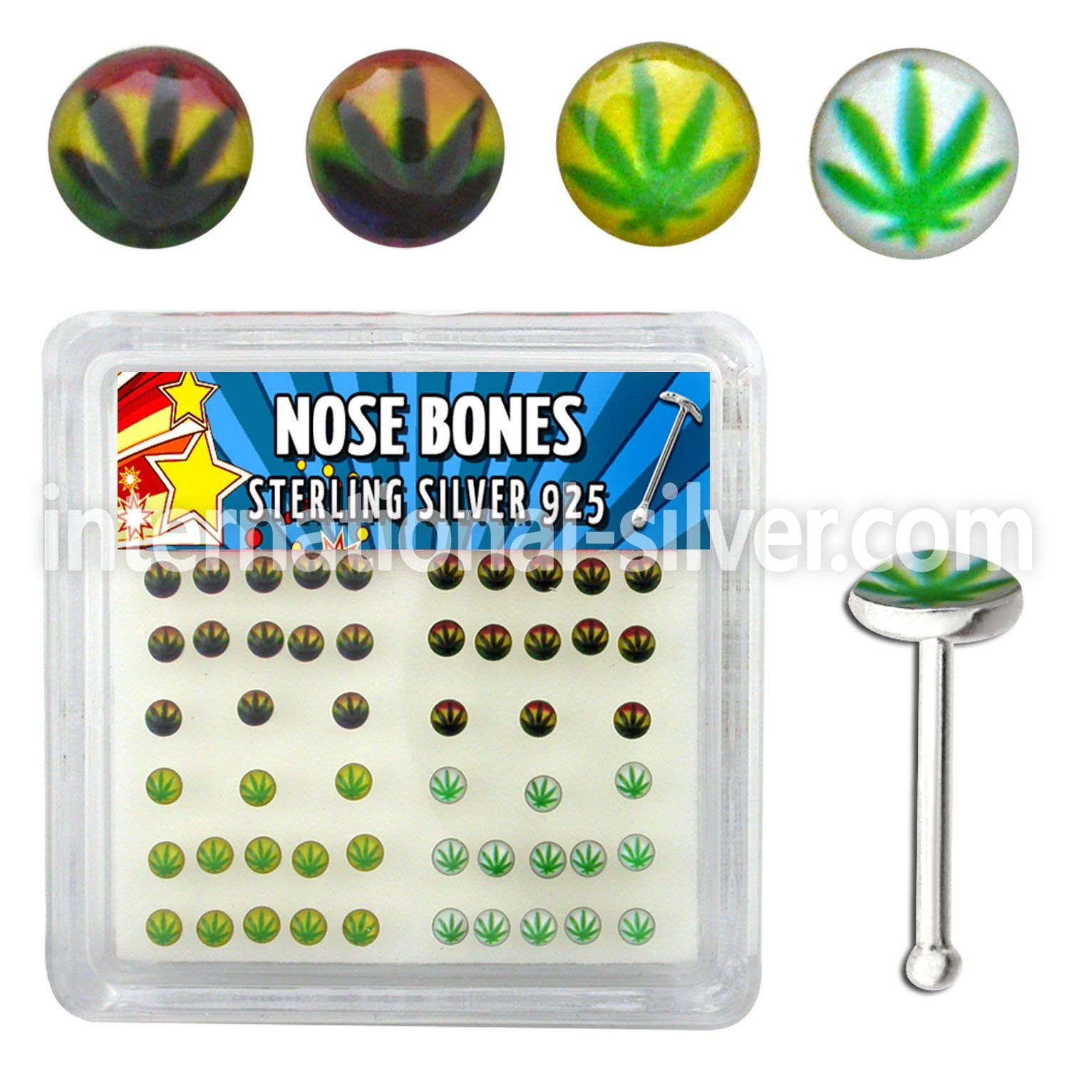 nblgx1 nose bone silver 925 nose