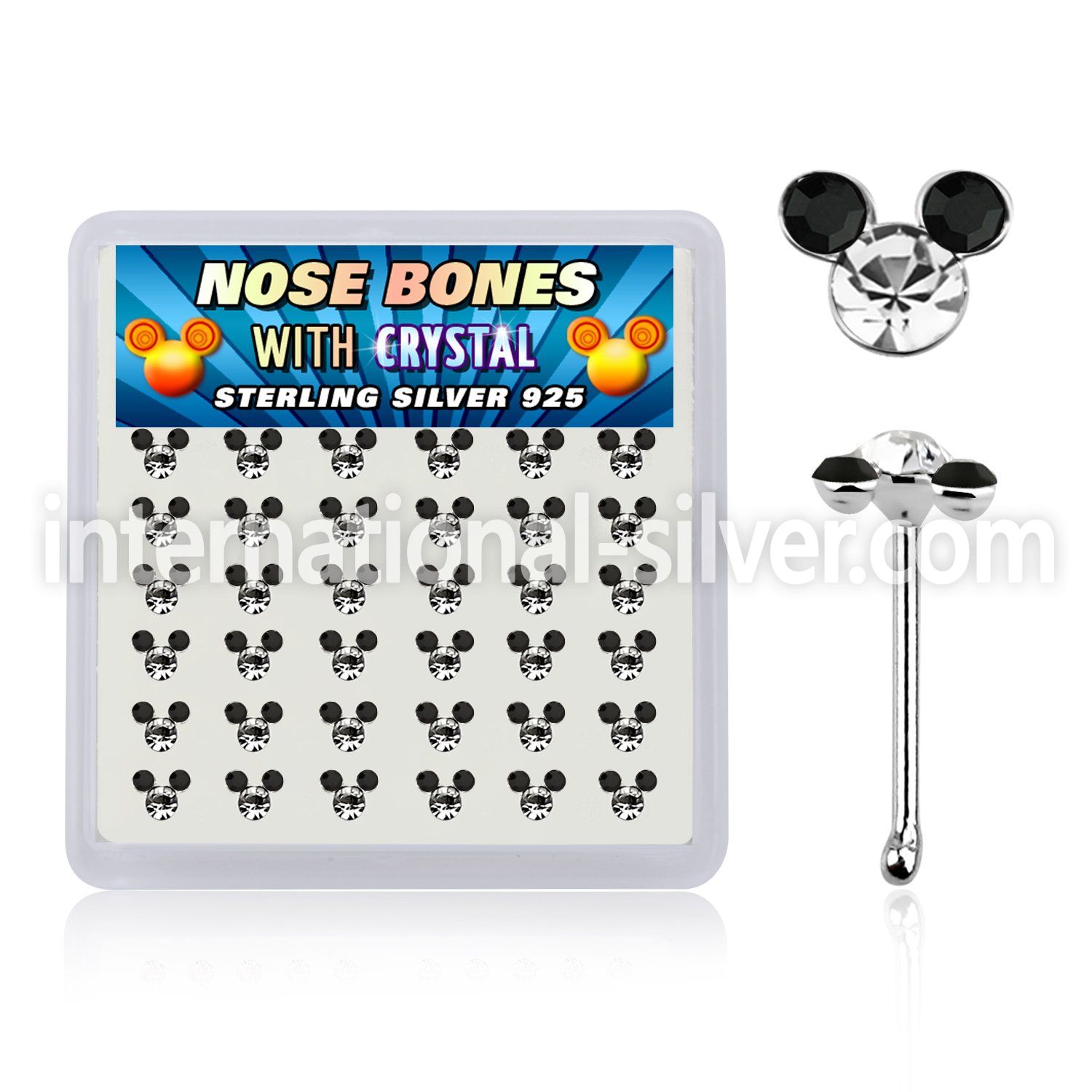 nbmos36b nose bone silver 925 
