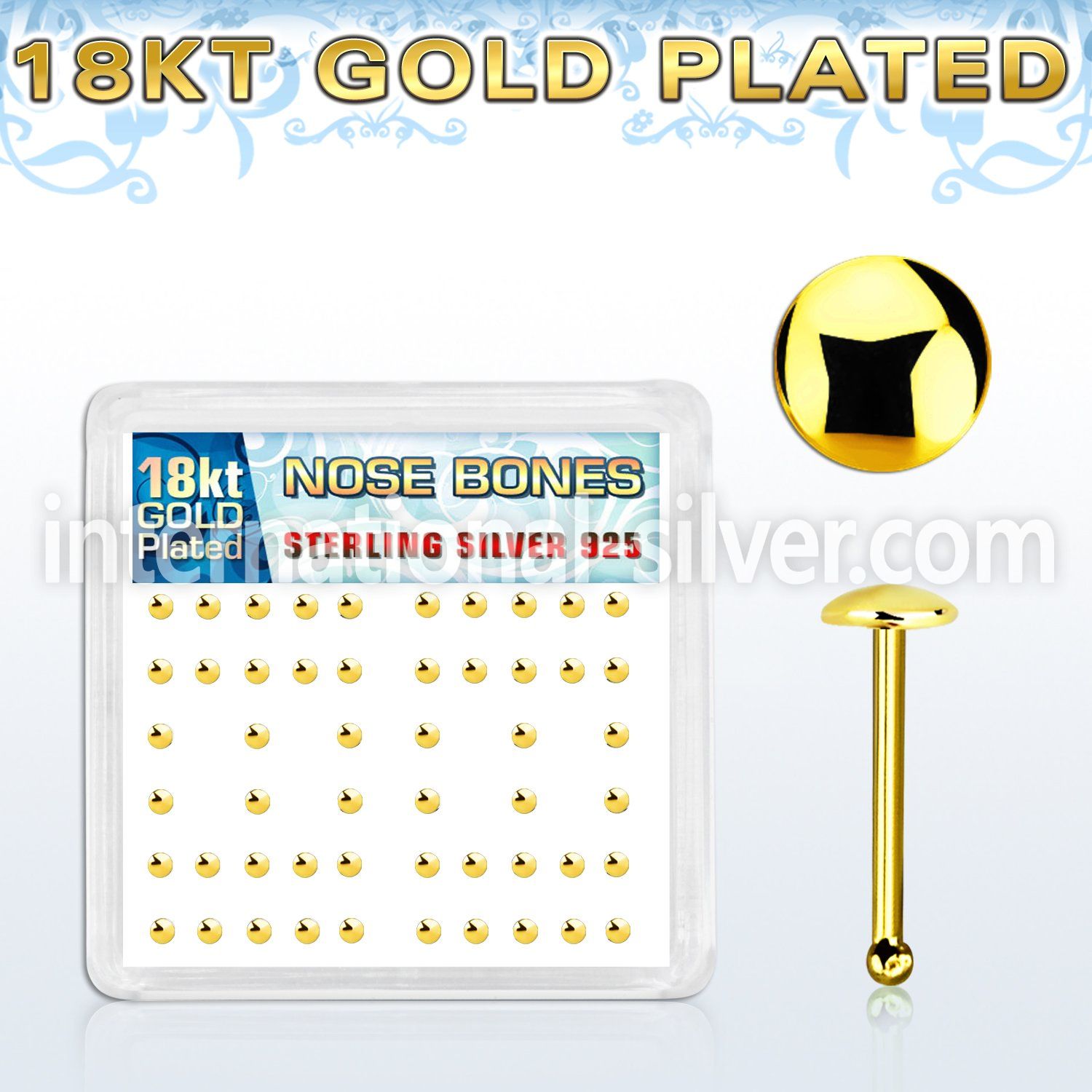 nbmx3rg nose bone silver 925 nose