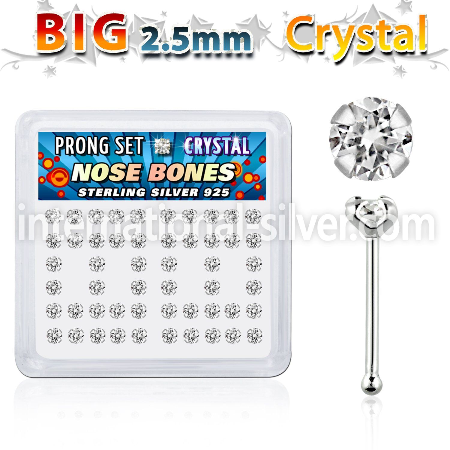 nbp19cx nose bone silver 925 nose