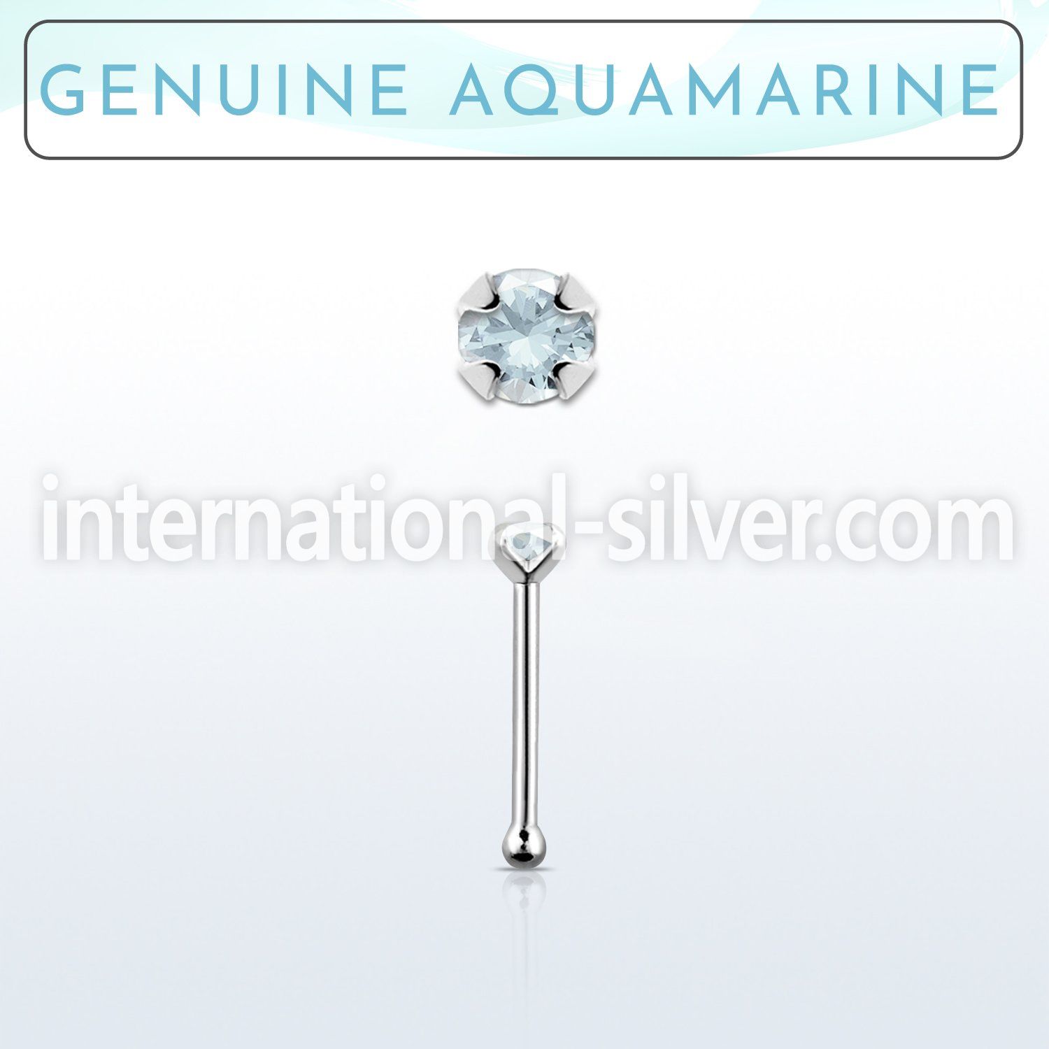 nbpge8 nose bone silver 925 nose