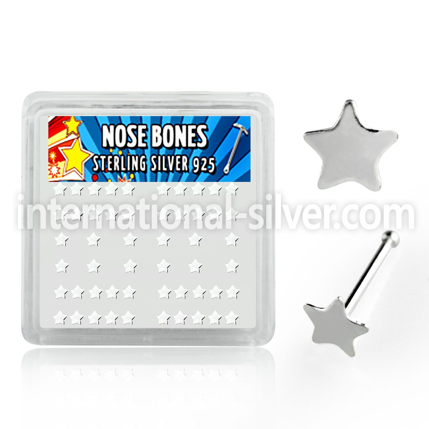 nbsarbx nose bone silver 925 nose