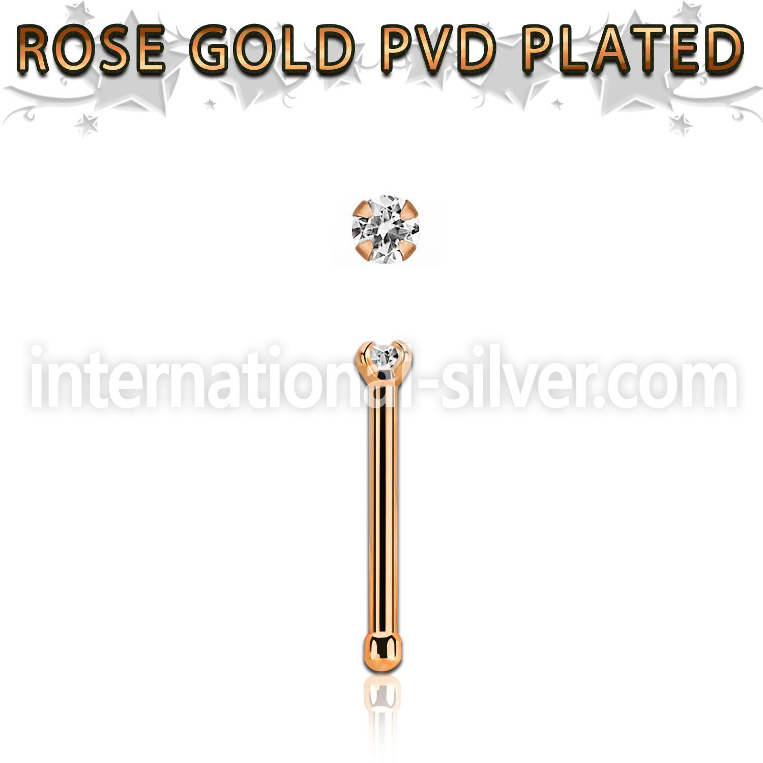 nbttzr15 anodized surgical steel nose bones nose  piercing