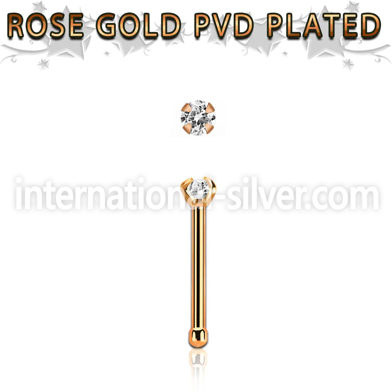 nbttzr2 anodized surgical steel nose bones nose  piercing