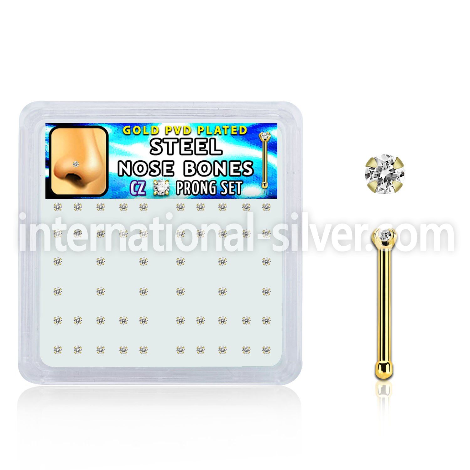 nbtz15xc surgical steel nose bones nose  piercing