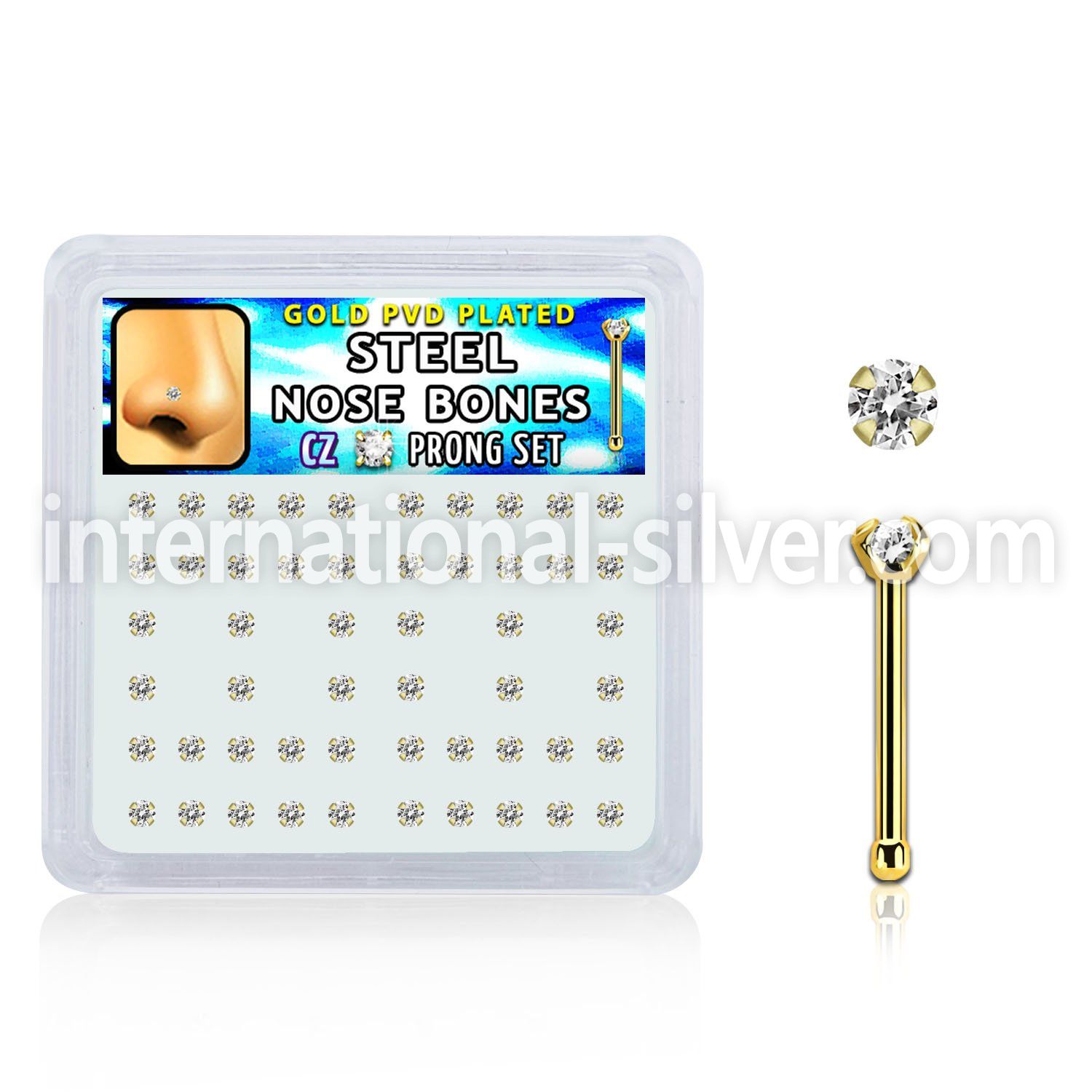 nbtz2xc surgical steel nose bones nose  piercing