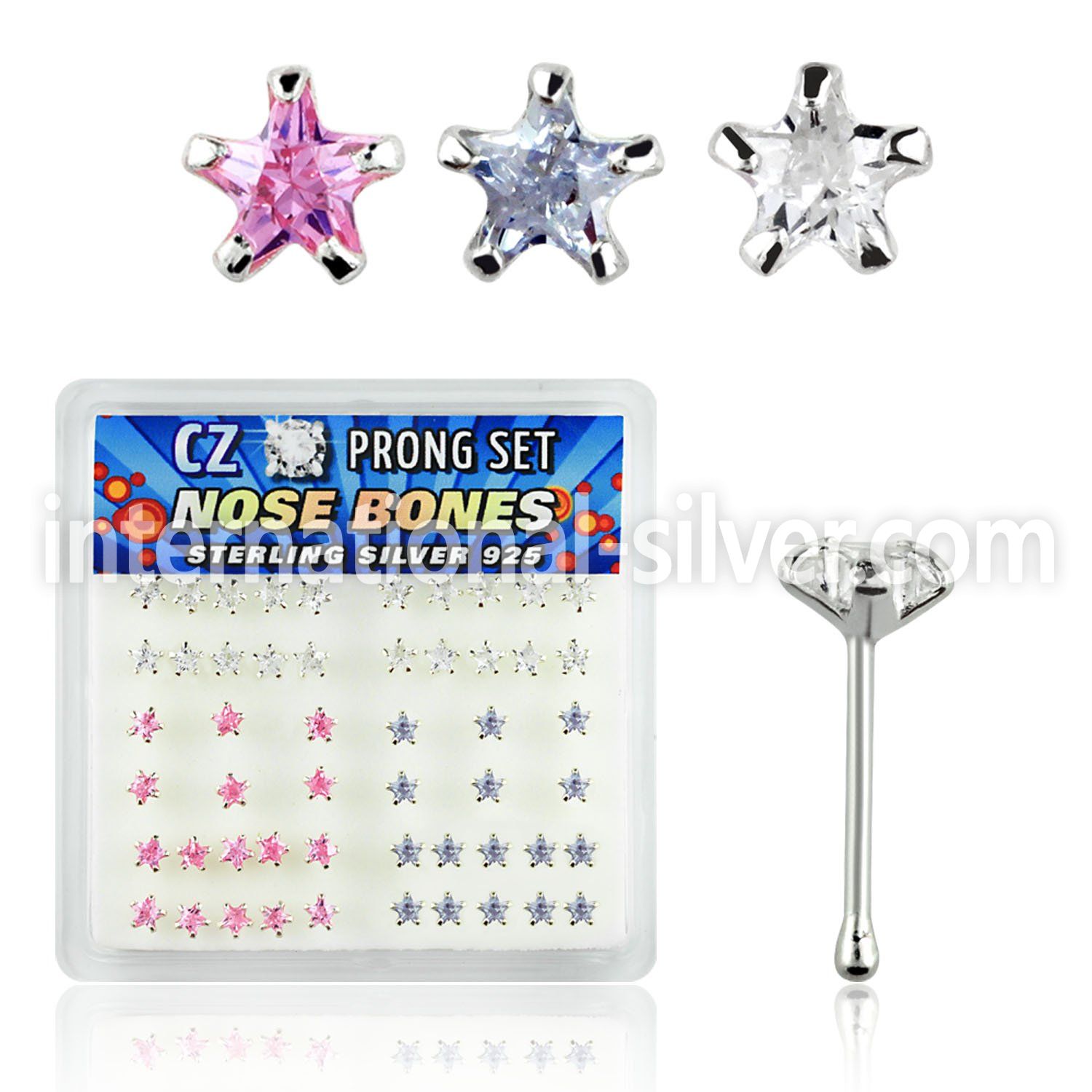 nbzsm nose bone silver 925 nose