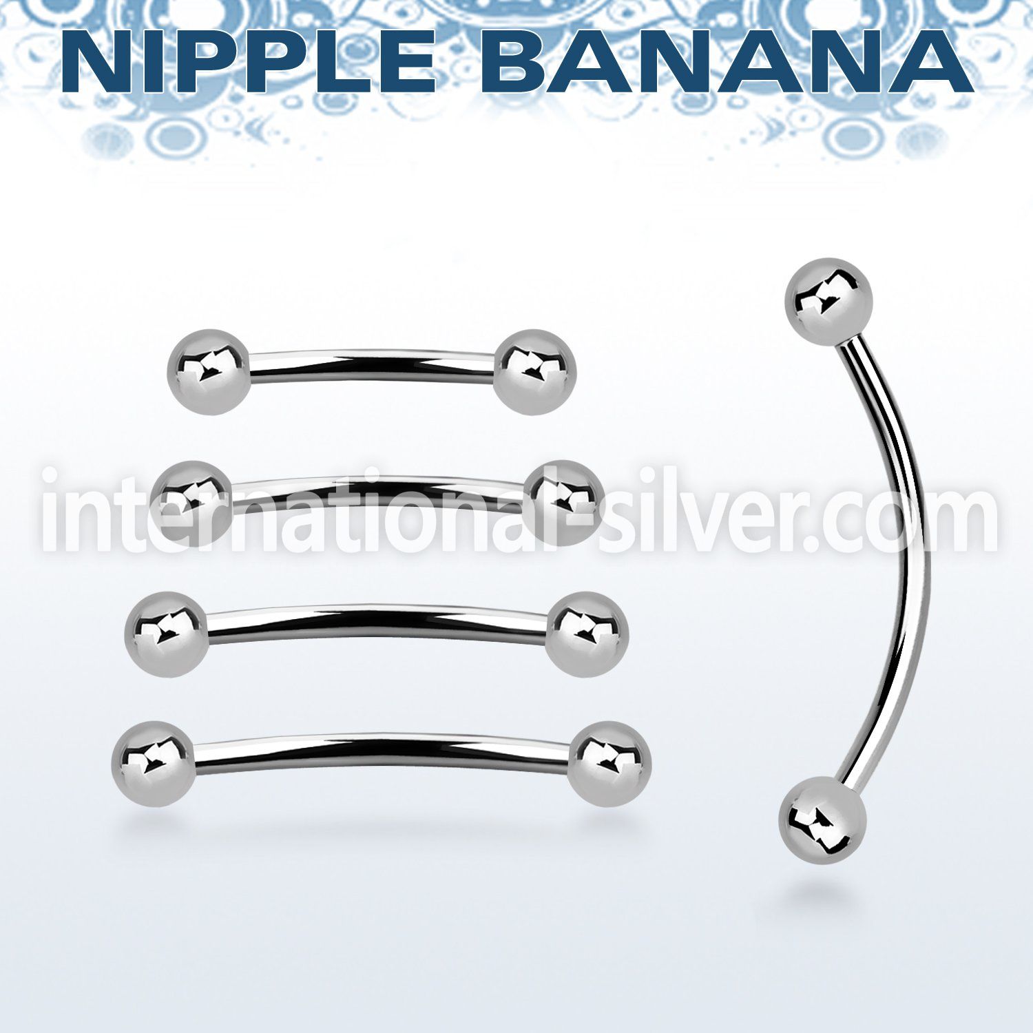 npbnb4 micro curved barbells surgical steel 316l nipple