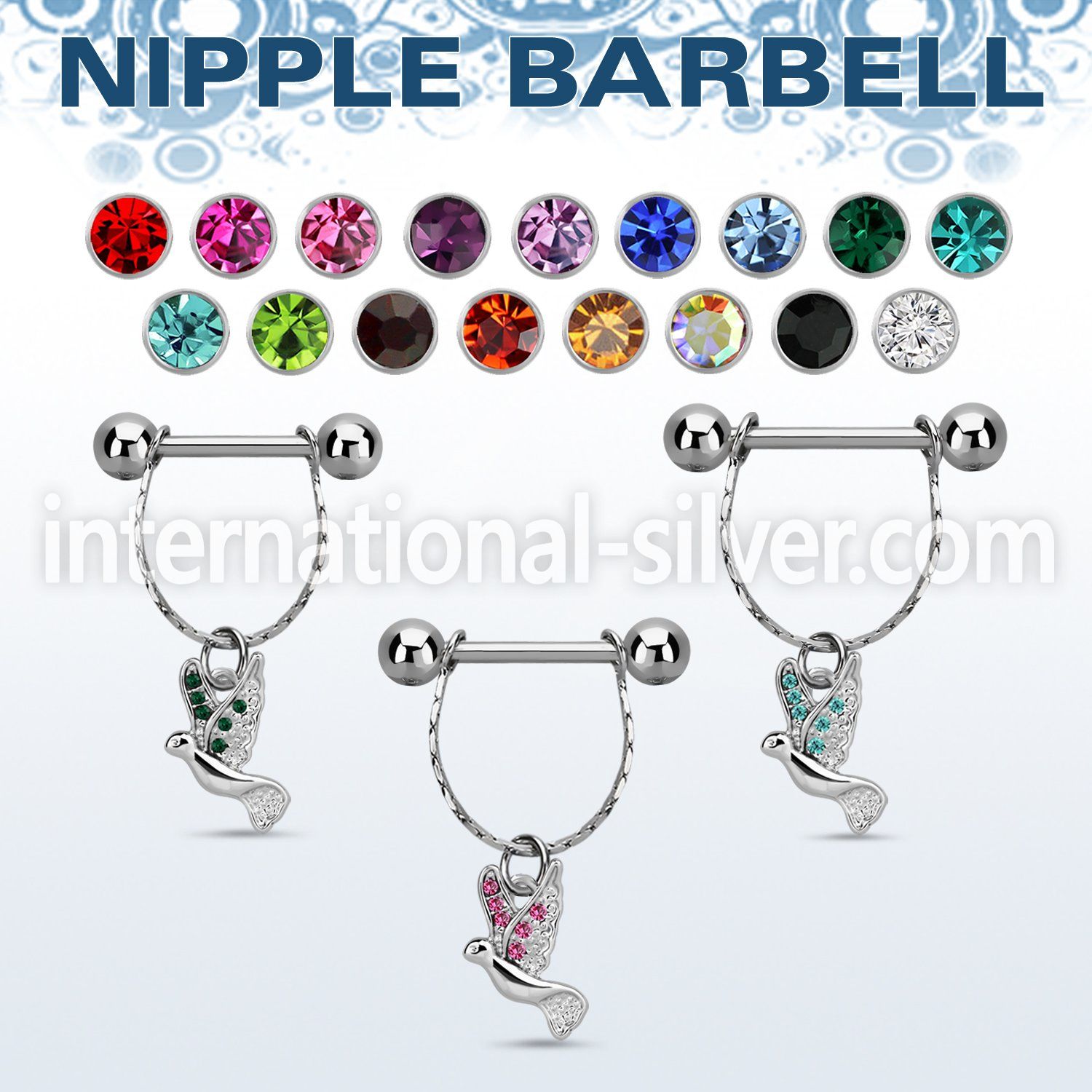 npdl11 straight barbells surgical steel 316l nipple