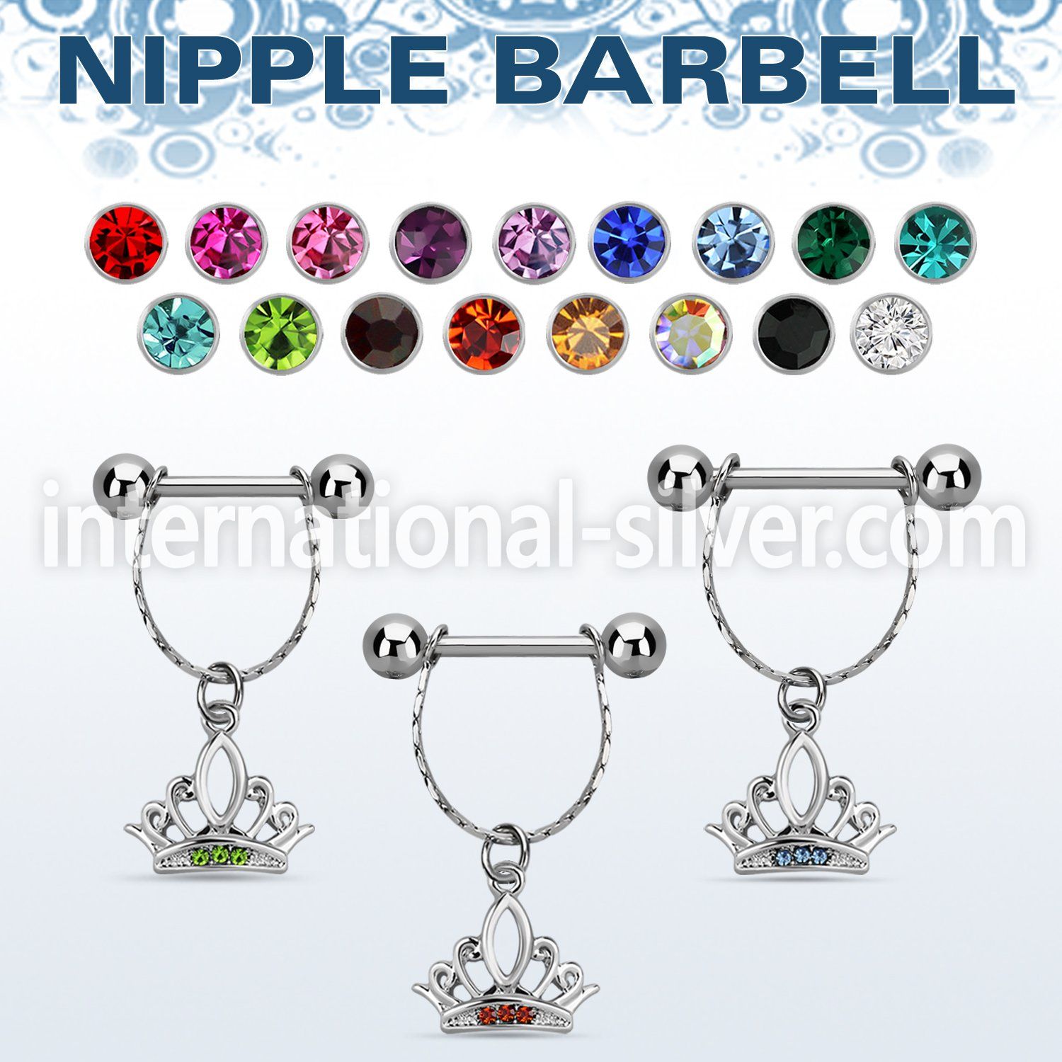 npdl15 straight barbells surgical steel 316l nipple