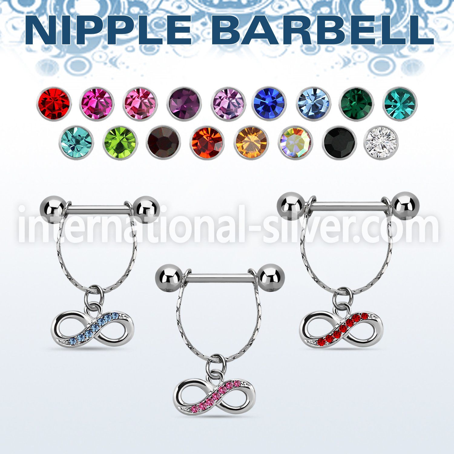 npdl16 straight barbells surgical steel 316l nipple