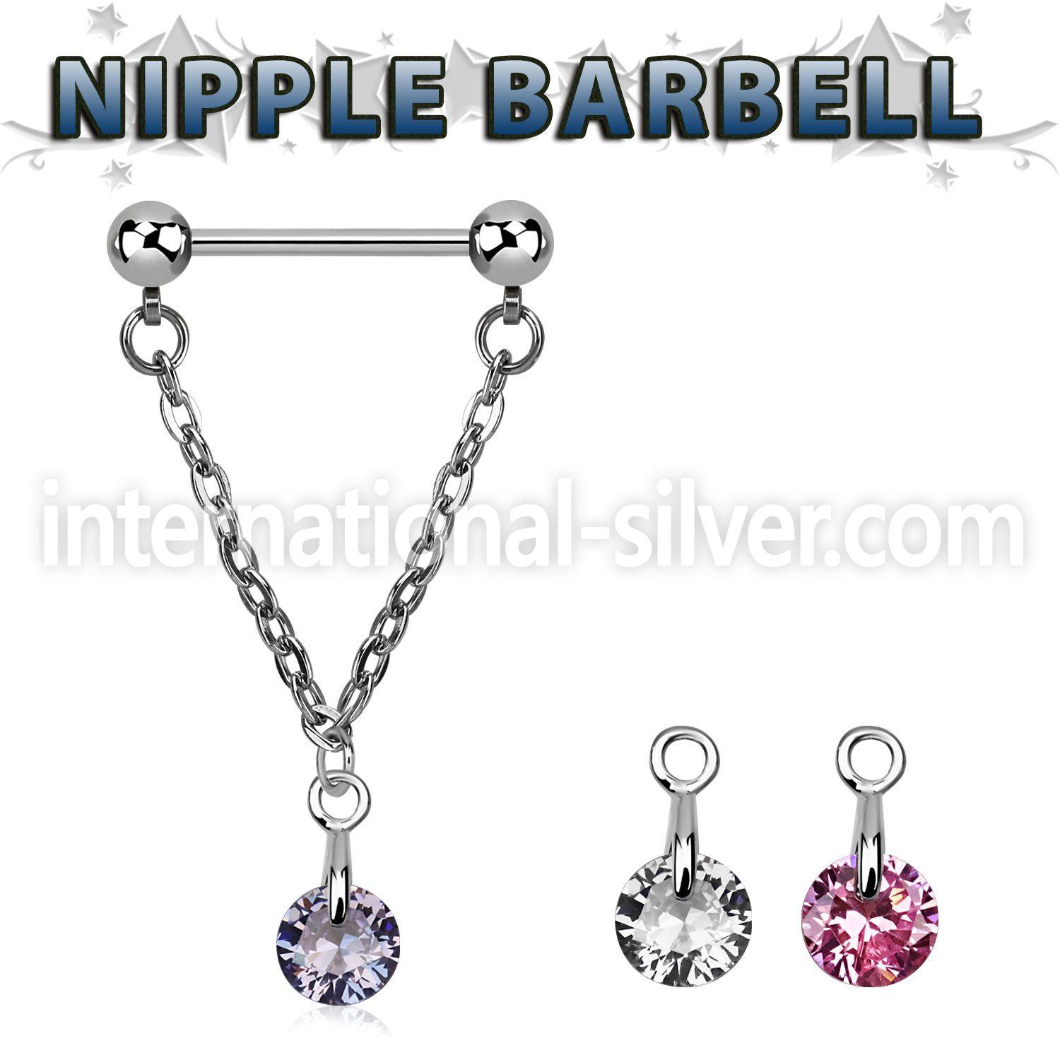 npdl1 straight barbells surgical steel 316l nipple
