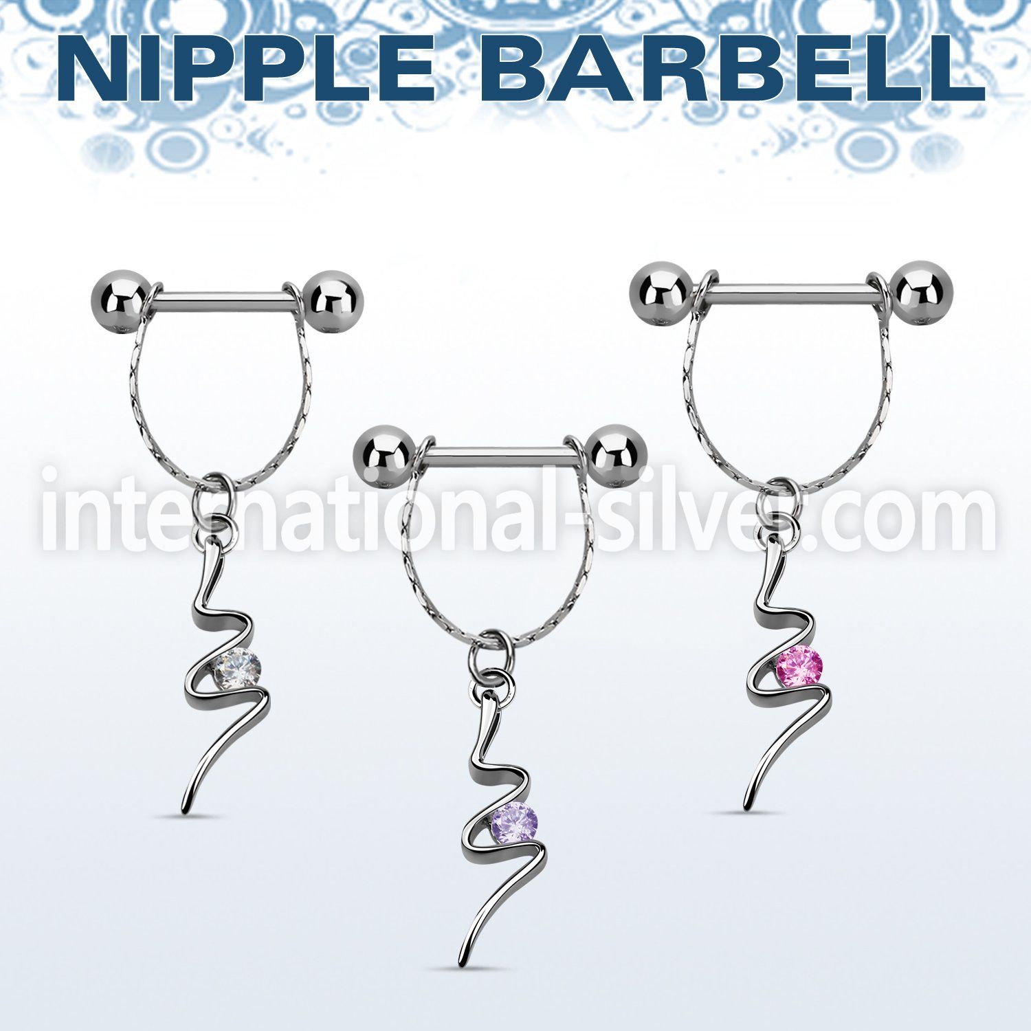 npdl20 straight barbells surgical steel 316l nipple