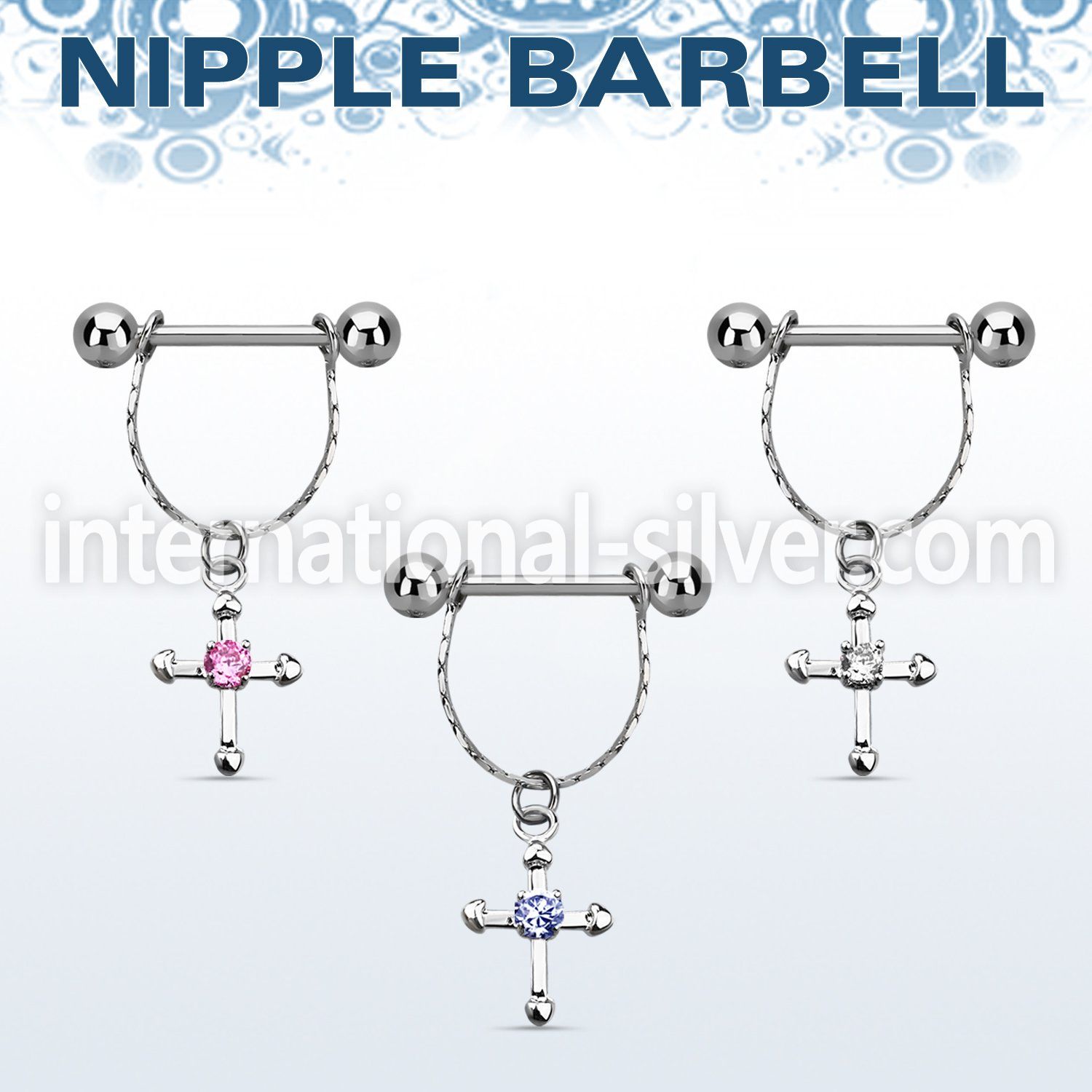 npdl21 straight barbells surgical steel 316l nipple