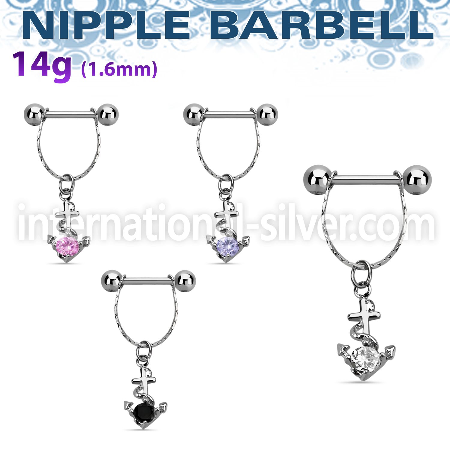 npdl23 straight barbells surgical steel 316l nipple