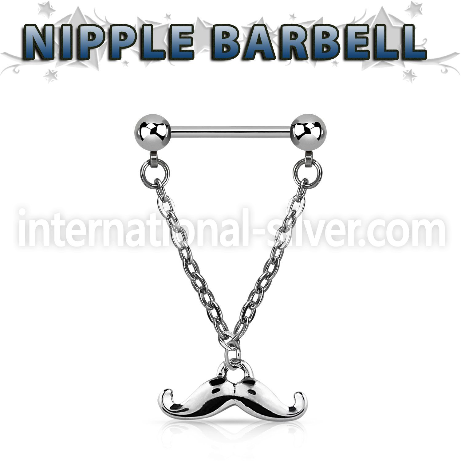 npdl37 straight barbells surgical steel 316l nipple