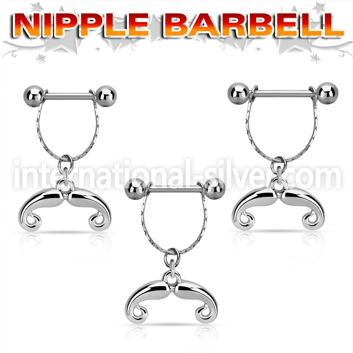 npdl39 straight barbells surgical steel 316l nipple