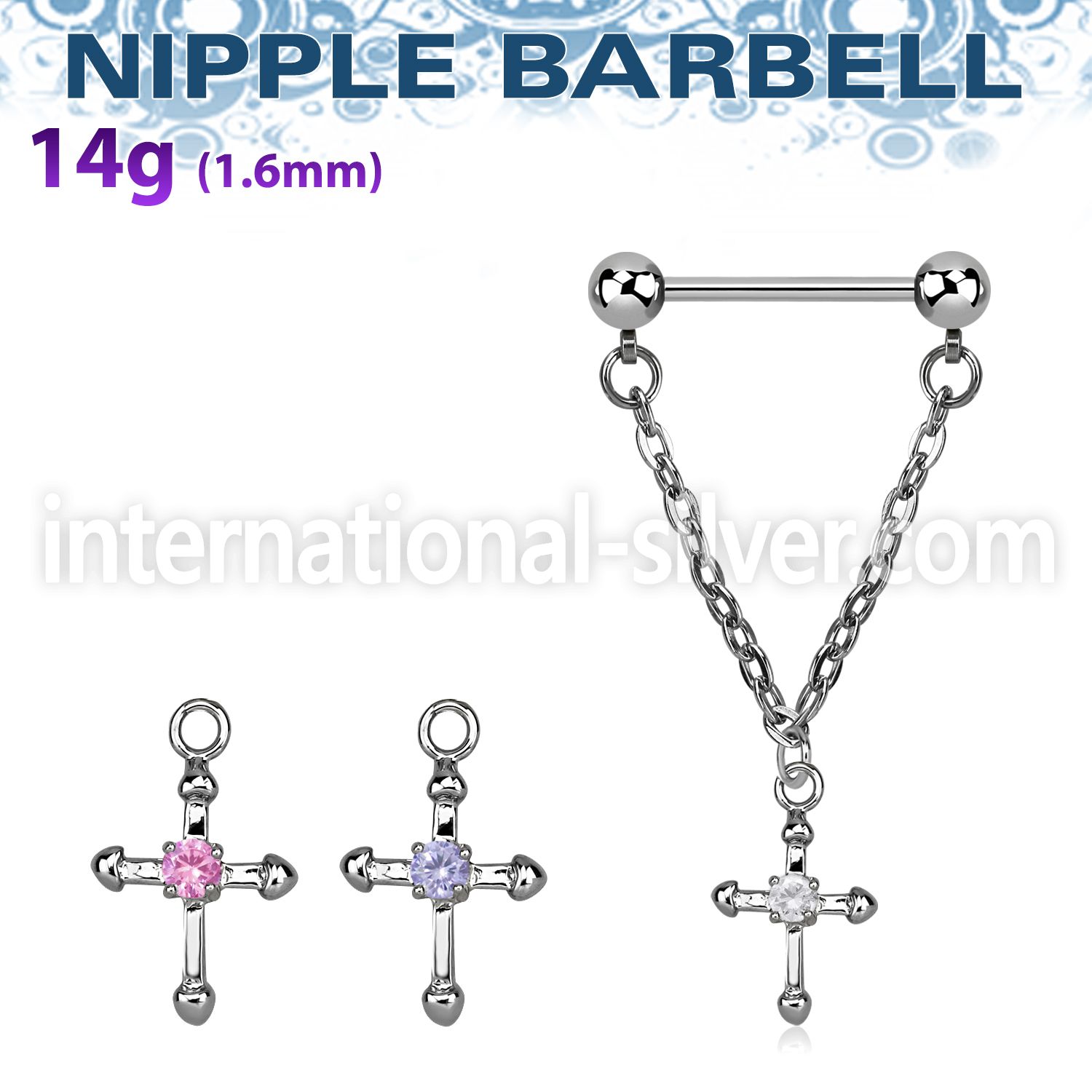 npdl3 straight barbells surgical steel 316l nipple