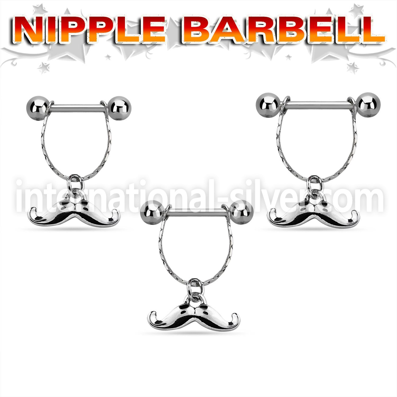 npdl40 straight barbells surgical steel 316l nipple