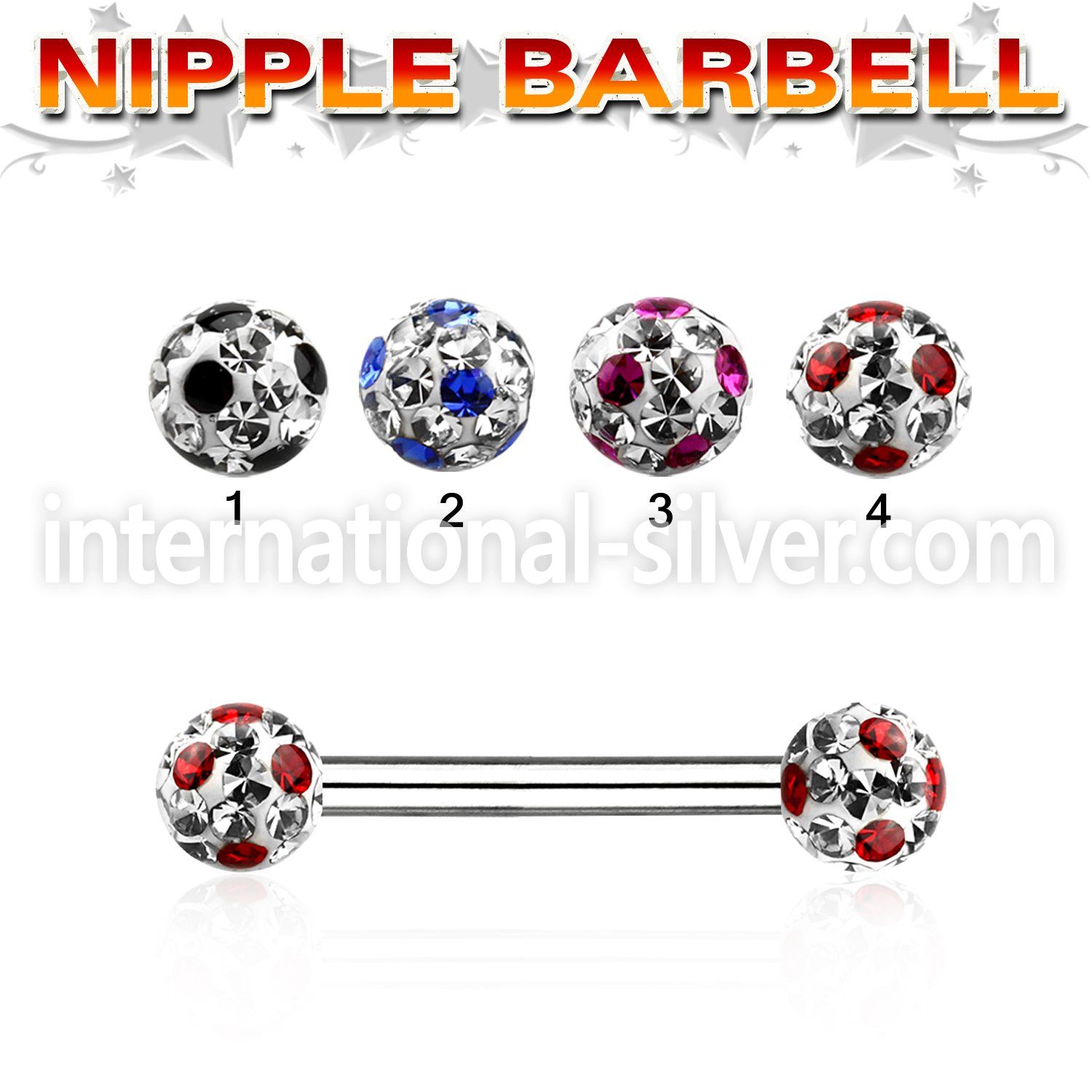 npfr5a straight barbells surgical steel 316l nipple