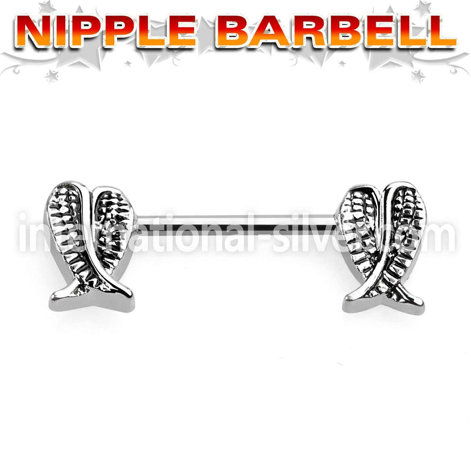 npsh4 straight barbells surgical steel 316l nipple