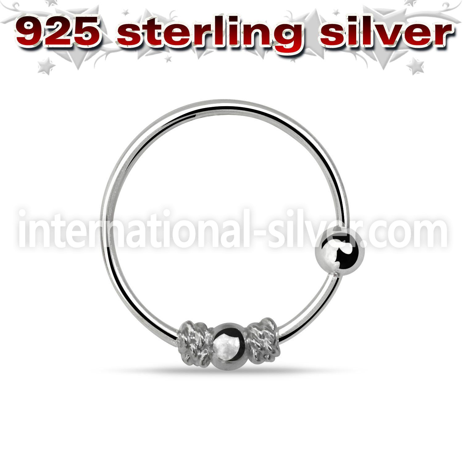 nr11 nose hoop silver 925 nose